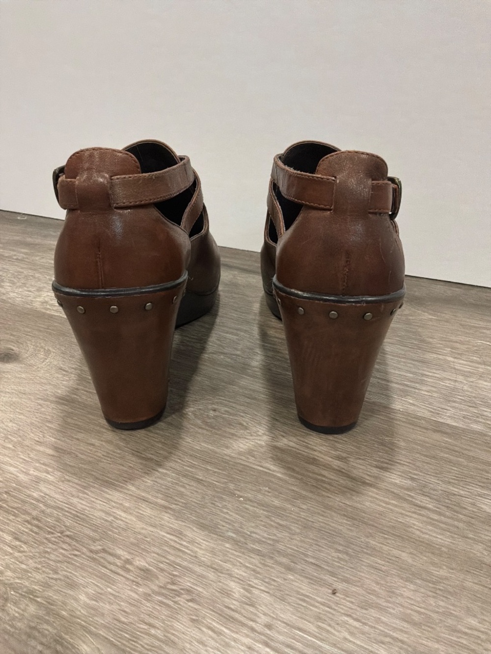 Dansko Franka Leather Wedge 38 GUC - Picture 9 of 9